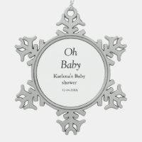 Oh bébé ajouter nom baby shower date simple minimu