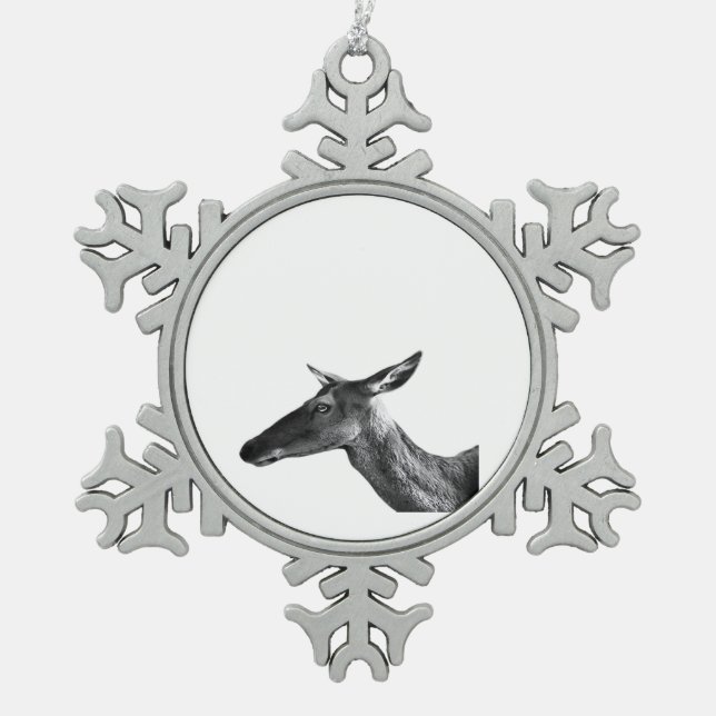 Ornement Flocon De Neige Oh Deer Modern Aesthetic Vibe  (Devant)