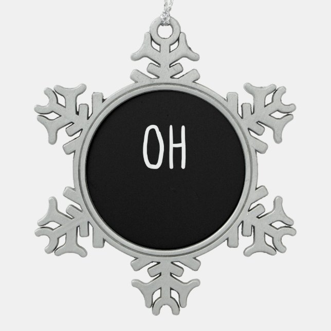 Ornement Flocon De Neige Oh Deer Trendy Halloween Style  (Devant)