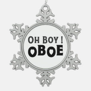 Ornement Flocon De Neige Oh mon garçon Oboe