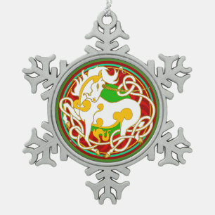 Ornement Flocon De Neige Ornement 2017 de Noël de licorne de Holidaze de