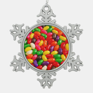 Ornement Flocon De Neige Ornement coloré de Noël de sucrerie de bonbon mo