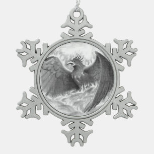 Ornement Flocon De Neige Ornement de croquis de Phoenix