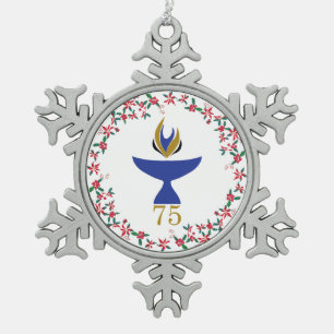 Ornement Flocon De Neige Ornement de flocons d'eau avec logo