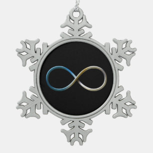 Ornement Flocon De Neige Ornement de Noël d'infini