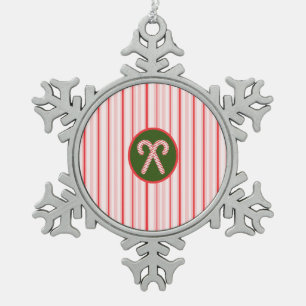 Ornement Flocon De Neige Ornement de Noël/menthe poivrée