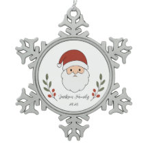 Ornement de Noël personnalisé Père Noël confortabl