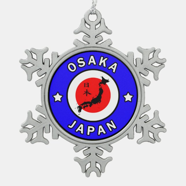 Ornement Flocon De Neige Osaka Japon (Devant)