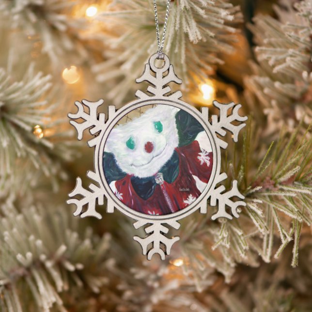 Ornement Flocon De Neige Ours Jingle (Arbre)