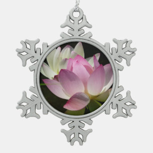 Ornement Flocon De Neige Paire de fleurs de Lotus II