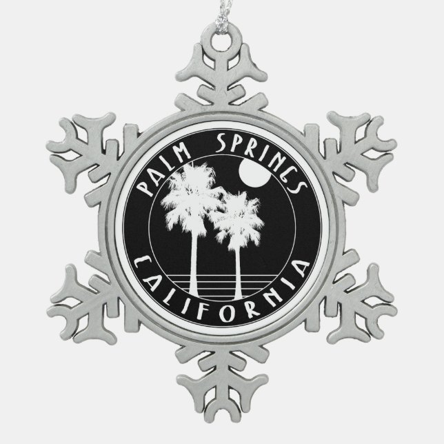 Ornement Flocon De Neige Palm Springs Californie (Devant)