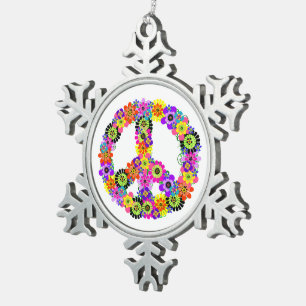 Ornement Flocon De Neige Panneau de paix