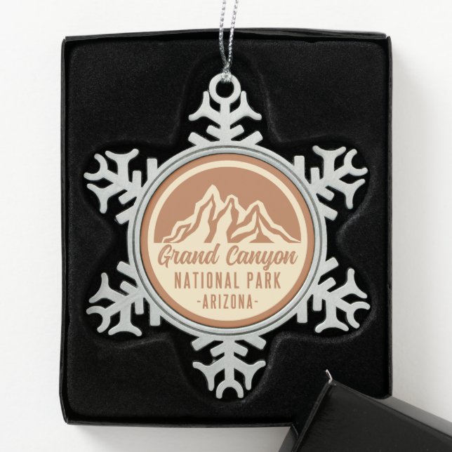 Ornement Flocon De Neige Parc national du Grand Canyon Arizona (Boîte)