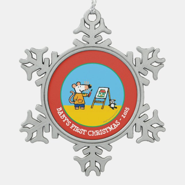 Ornement Flocon De Neige Peinture avec Maisy ! (Devant)