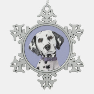 Ornement Flocon De Neige Peinture Dalmatienne - Cute Original Chien Art