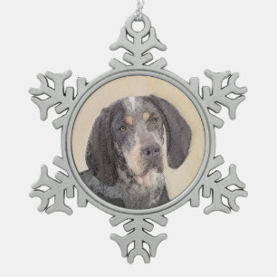 Ornement Flocon De Neige Peinture de linge bluetick - mignon chien original