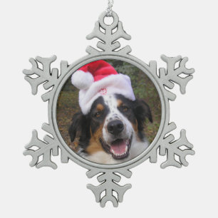 Ornement Flocon De Neige "Père Noël Paws"