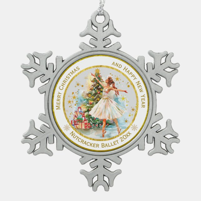 Ornement Flocon De Neige Personalized Nutcracker Ballet Christmas - Gift (Devant)
