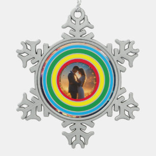 Ornement Flocon De Neige Personnalisé