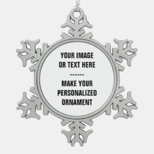 Ornement Flocon De Neige Personnaliser Personnaliser Snowflake Ornament de