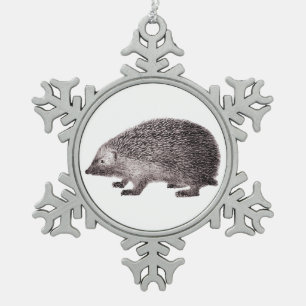 Ornement Flocon De Neige Petit hérisson mignon