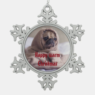 Ornement Flocon De Neige Petite sensation de chien froid