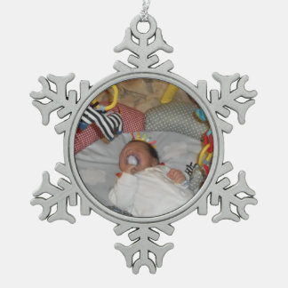 Ornement Flocon De Neige Peu d'ange de Père Noël