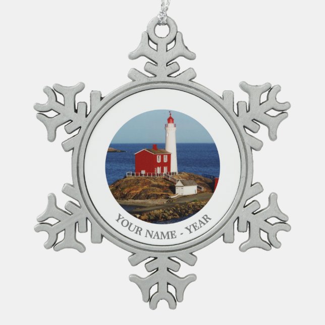 Ornement Flocon De Neige Phare de Fisgard (Devant)