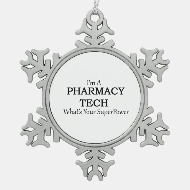 ORNEMENT FLOCON DE NEIGE PHARMACIE TECH (Devant)