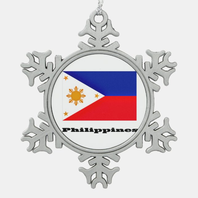 Ornement Flocon De Neige Philippines (Devant)