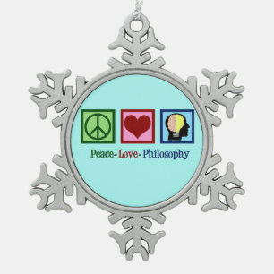 Ornement Flocon De Neige Philosophie d'amour de paix