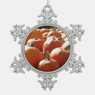 Ornement Flocon De Neige Photo citrouille pour automne, Halloween ou Thanks