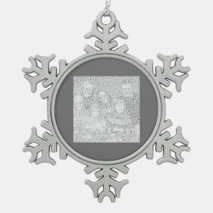 Ornement Flocon De Neige Photo de la frontière carré du charbon