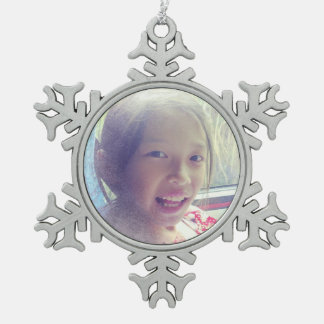 Ornement Flocon De Neige Photo Selfie Effet Neige Personnalisée