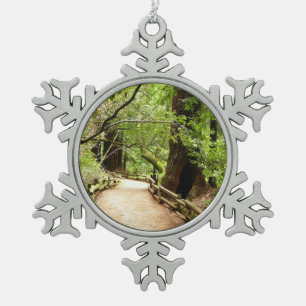 Ornement Flocon De Neige Photographie de la nature du chemin de Muir Woods