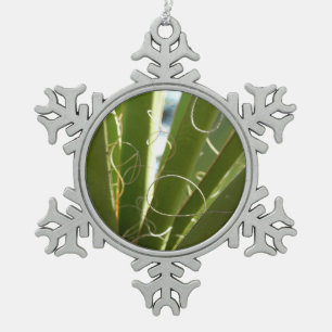 Ornement Flocon De Neige Photographie de la nature verte Feuille du Yucca