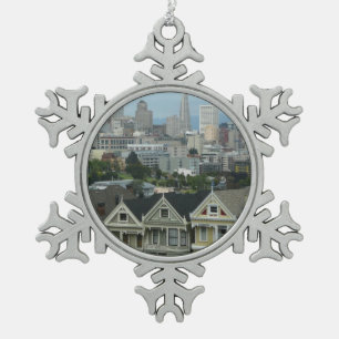 Ornement Flocon De Neige Photographie de scène urbaine de San Francisco Pos
