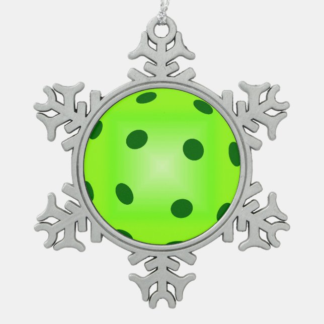Ornement Flocon De Neige Pickleball (Devant)