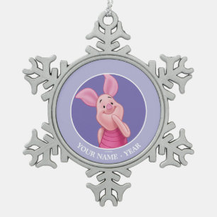 Ornement Flocon De Neige Piglet Piglet Ajouter votre nom