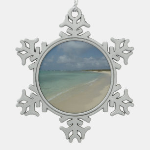 Ornement Flocon De Neige Plage d'Aruba II Magnifique paysage naturel