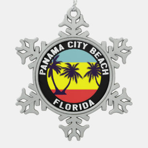 Ornement Flocon De Neige Plage de Panama City en Floride