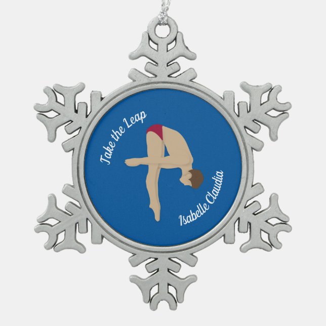 Ornement Flocon De Neige Plongée (Devant)