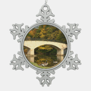 Ornement Flocon De Neige Pont Rainbow à l'automne au Grove City College
