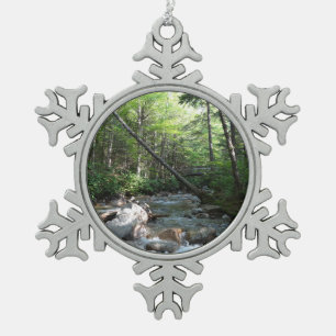 Ornement Flocon De Neige Pont sur la rivière Pemigewasset dans le New Hamps