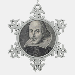 Ornement Flocon De Neige Portrait de William Shakespeare