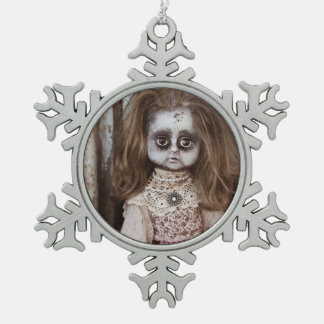 Ornement Flocon De Neige Poupée gothique déplaisante Goth victorien de