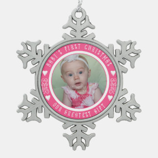Ornement Flocon De Neige Premier Noël pour bébé - Notre plus grand cadeau P