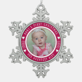 Ornement Flocon De Neige Premier Noël pour bébé - Notre plus grand cadeau R