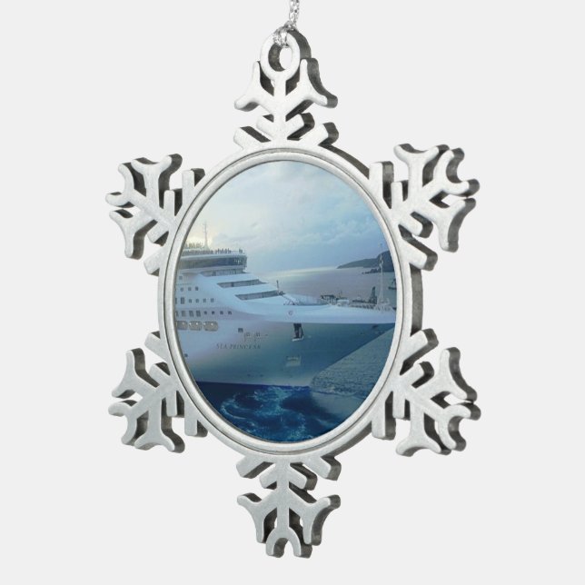Ornement Flocon De Neige Princesse de mer (Vue impression)