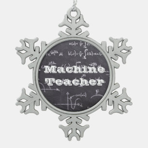 Ornement Flocon De Neige Professeur de machine